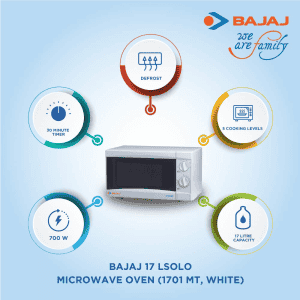 BAJAJ 17 L Solo Microwave Oven-1701MT | White