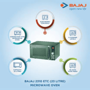 BAJAJ 23 L Convection Microwave Oven-2310ETC | Black