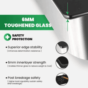 Greenchef NAMO Series Glass Manual Gas Stove | 2 Burners