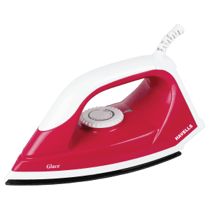 Havells Glace Ruby Dry Iron | 750 W | Red