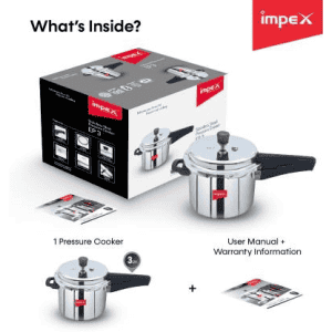 Impex EP Induction Base Pressure Cooker | Stainless Steel