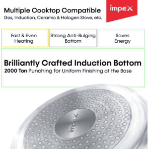 IMPEX ECO Induction Bottom Pressure Cooker | 5 L | Aluminium