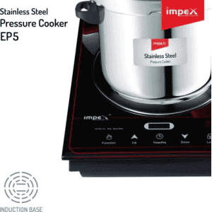 IMPEX EP 5 5 L Induction Bottom Pressure Cooker | Stainless Steel