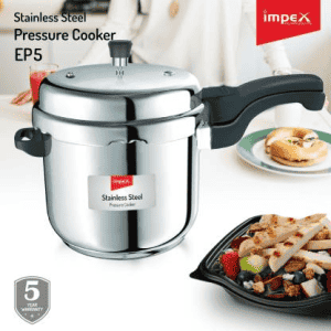 IMPEX EP 5 5 L Induction Bottom Pressure Cooker | Stainless Steel