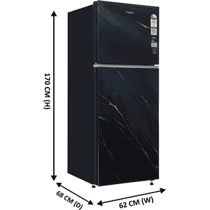 Whirlpool Frost Free Double Door Refrigerator | 2 Star | 308 L | Jade Marble ( 2 S ) Y | IFPRO INV CNV 355GD