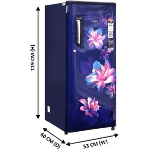 Whirlpool Direct Cool Single Door Refrigerator | 192 L | 5 Star | Sapphire Enchant-Y | 215 IMPC PRM 5S INV