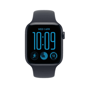 Apple Watch SE 3 | GPS | 44mm | Midnight Aluminium Case With Navy Blue Sports Band | M/L | MJL94HN/A