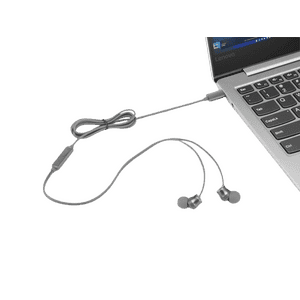 Lenovo 300 USB C Wired In Ear Headphone | Grey