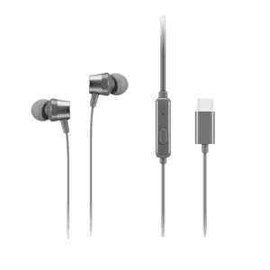 Lenovo 300 USB C Wired In Ear Headphone | Grey