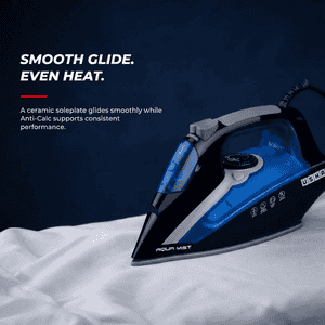 Usha Aqua Mist Steamer Iron Box | 2000W | Black and  Blue