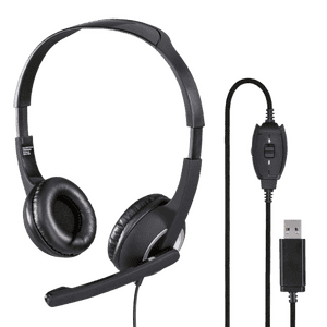 Hama HS USB250 Wired Headphone | Black | 139928