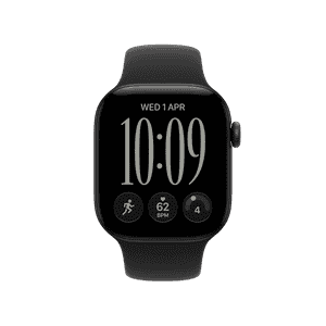 Apple Watch Series 12 | GPS | 42mm | Black Aluminium Case with Black Sport Band | S/M | MJEA4HN/A