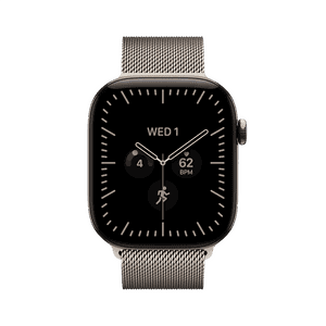 Apple Watch Series 12 | GPS + Cellular | 42mm | Natural Titanium Case with Natural Milanese Loop | MJGH4HN/A