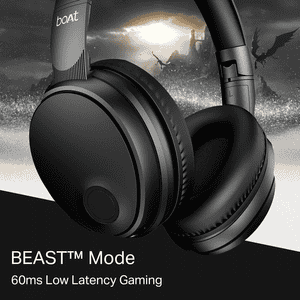 boAt Rockerz Trendz Overhead Bluetooth Headphone | Black Sabre
