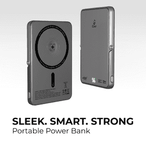 iGear Laurel 5000mAh MagSafe Wireless Power Bank | Grey