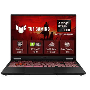ASUS TUF A16 Gaming Laptop | AMD Ryzen 9 8940HX | 16 GB | 1 TB | Windows 11 Home | Grey | FA608PP-QT014WS