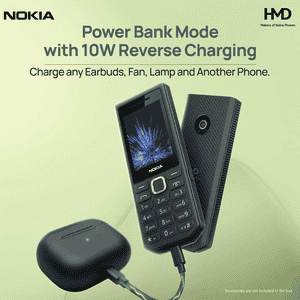 Nokia 300 Charge Dual Sim Keypad Mobile Phone | Black | TA-1773