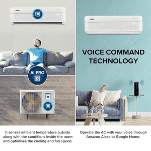 Blue Star Smart Inverter Split AC | 1.5 Ton | 3 Star | White | IA318VXUS