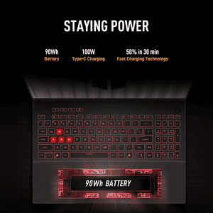 ASUS TUF A16 Gaming Laptop | AMD Ryzen 9 8940HX | 16 GB | 1 TB | Windows 11 Home | Grey | FA608PP-QT014WS