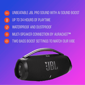 JBL Boombox 4 Wireless Portable Bluetooth Speaker | 65W | Black | JBLBOOMBOX4BLKIN