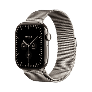 Apple Watch Series 12 | GPS + Cellular | 42mm | Natural Titanium Case with Natural Milanese Loop | MJGH4HN/A