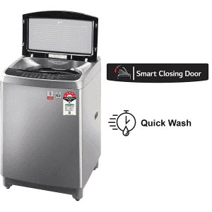 LG 10 Kg Inverter Fully-Automatic Top Loading Washing Machine T10SJSS1Z Free | Silver