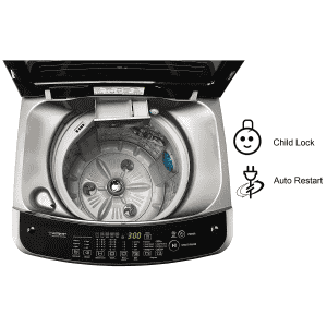 LG 10 Kg Inverter Fully-Automatic Top Loading Washing Machine T10SJSS1Z Free | Silver