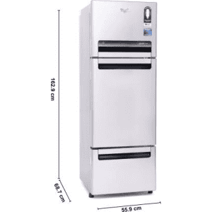 Whirlpool Protton Roy Frost Free Triple Door Refrigerator | 215 L | Alpha Steel | FP 263D