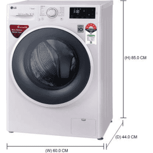 LG 6 kg 5 Star Fully Automatic Front Load with In-built Heater-FHT1006ZNW.ABWQEIL | White
