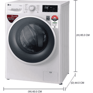 LG 6.5 kg 5 Star Fully Automatic Front Load with In-built Heater-FHT1265ZNW.ABWQEIL | White