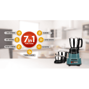 Panasonic CORAL BLUE MX - AV325 600 Mixer Grinder 3 Jars | Blue
