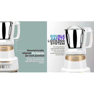 Panasonic mx ac 325 MARBLE GOLD 600 Juicer Mixer Grinder 3 Jars | Gold