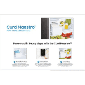 SAMSUNG 336 L Frost Free Double Door 2 Star Refrigerator with Curd Maestro | Luxe Brown | RT37T4632DX/HL