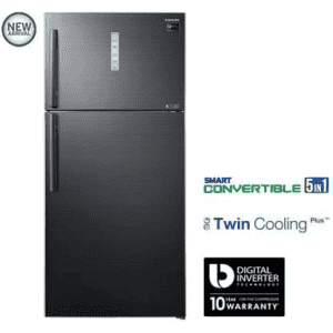 SAMSUNG 670 L Frost Free Double Door 2 Star Refrigerator | Black Inox | RT65K7058BS/TL