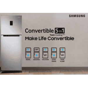 SAMSUNG 670 L Frost Free Double Door 2 Star Refrigerator | Black Inox | RT65K7058BS/TL