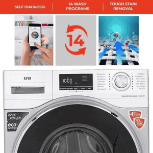 IFB Fully Automatic Front Load | 8 kg | with In-built Heater | Grey | Senator WSS steam