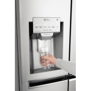 LG 668 L Frost Free Side by Side Refrigerator with with Instaview and Smart ThinQ | WiFi Enabled | Noble Steel | GC-X247CSAV