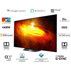 LG 139 cm | 55 inch | OLED Ultra HD (4K) Smart TV-OLED55BXPTA | Black