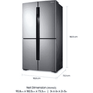 SAMSUNG 693 L Frost Free French Door Bottom Mount Refrigerator  (Stainless Steel | RF60J9090SL/TL