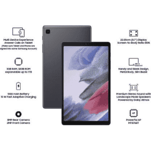 SAMSUNG Galaxy Tab A7 Lite 3 GB RAM 32 GB ROM 8.7 inches with Wi-Fi+4G Tablet | Grey