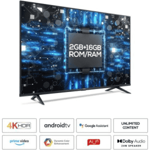 TCL P615 | 108 cm (43 inch) | Ultra HD 4K LED Smart TV with Dolby Audio | 43P615