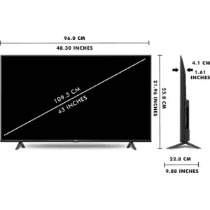 TCL P615 | 108 cm (43 inch) | Ultra HD 4K LED Smart TV with Dolby Audio | 43P615