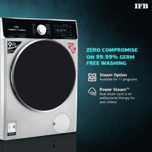IFB 8.5 kg Refresher 3-in-1 Laundrimagic Wi-fi enabled Inverter with Steam Washer with Dryer with In-built Heater-WD EXECUTIVE ZXS | Black,Silver