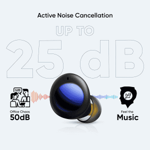realme Buds Q2 with Active Noise Cancellation | True Wireless Earbuds | Black