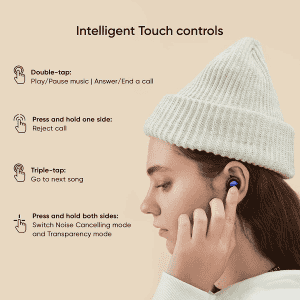 realme Buds Q2 with Active Noise Cancellation | True Wireless Earbuds | Black