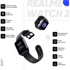 realme Watch 2 Smartwatch  Regular | Black