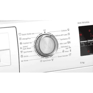 BOSCH 8 kg Fully Automatic Front Load with In-built Heater | WAJ2846WIN | White