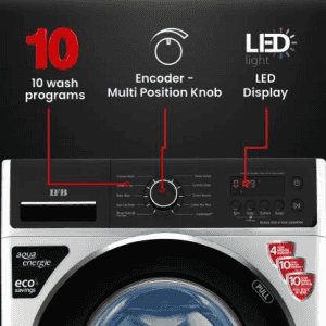 IFB 6.5 Kg 5 Star Fully-Automatic Front Loading Washing Machine | ELENA ZXS | In-Built Heater-3D Wash Technology | Silver