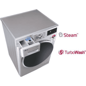 LG 7 Kg 5 Star Inverter Wi-Fi Fully-Automatic Front Loading Washing Machine | FHT1207ZWL | Luxury Silver