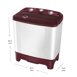 Kelvinator 6.5 kg Top Loading Semi-Automatic Washing Machine | KWS-A650CR | Cherry Red